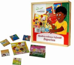 Quebra cabeca infantil esportes