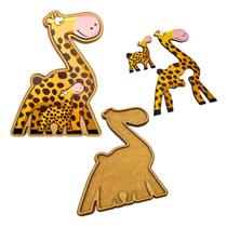 Quebra cabeça Infantil Família Girafa Brinquedos Educativos Maninho Criança 3 anos Quebra cabeça Infantil Família Girafa Brinquedos Educativos Maninho Criança 3 anos