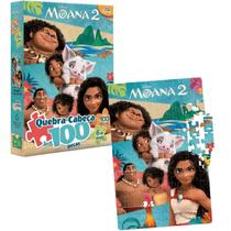 Quebra Cabeça Infantil Filme Moana 2 com 100 Peças Toyster