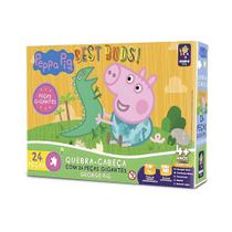 Quebra-Cabeça Infantil Gigante 24 Peças Peppa George e seu Melhor Amigo Mimo Toys - 2108