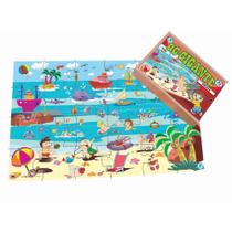 Quebra-Cabeça Infantil Gigante Praia - 60 peças