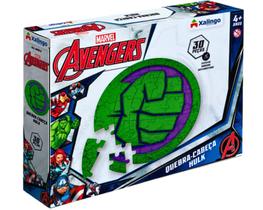 Quebra-Cabeça Infantil Hulk 30 peças Vingadores Marvel