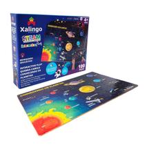 Quebra-cabeça Infantil Interactive Play Conhecendo os Planetas Brinquedo Educativo Madeira - Xalingo - 4 anos