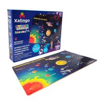 Quebra cabeça Infantil Interactive Play Conhecendo os Planetas Brinquedos Educativos Escolar Madeira Xalingo 4 anos