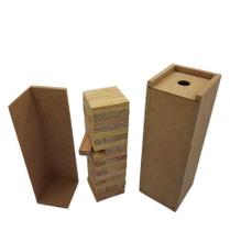 Quebra cabeça infantil Jenga madeira