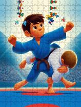 Quebra-Cabeça Infantil Judô Esportes 300 Peças Em Mdf