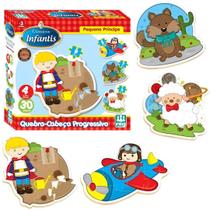 Quebra Cabeça Infantil Madeira Educativo 30 peças Pequeno Principe Brinquedo Nig 4 anos+