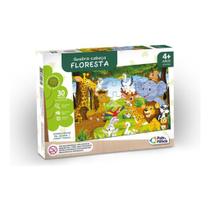 Quebra Cabeça Infantil Madeira Mdf 30 Peças Floresta Animais