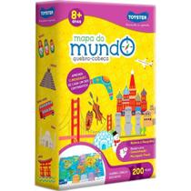 Quebra-Cabeça Infantil Mapa do Mundo com 200 Peças - Toyster Quebra-Cabeça Infantil Mapa do Mundo com 200 Peças - Toyster