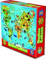 Quebra Cabeça Infantil - Mapa Mundi Dos Animais - 120 Pçs GGB Quebra Cabeça Infantil - Mapa Mundi Dos Animais - 120 Pçs GGB