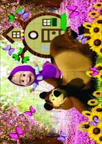 Quebra-Cabeça Infantil Marsha e o Urso 36 Peças MDF 18x26 Quebra-Cabeça Infantil Marsha e o Urso 36 Peças MDF 18x26