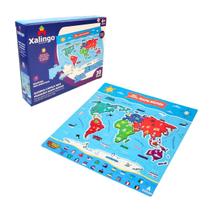 Quebra cabeça Infantil Meu Primeiro Mapa Mundi Brinquedos Educativos Escolar Madeira Xalingo 3 anos Quebra cabeça Infantil Meu Primeiro Mapa Mundi Brinquedos Educativos Escolar Madeira Xalingo 3 anos