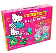 Quebra-Cabeça Infantil para Colorir Hello Kitty com Canetinhas - 72 Peças