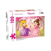 Quebra-Cabeça Infantil Princess 100 Peças Pais e Filhos - 7261-1 Quebra-Cabeça Infantil Princess 100 Peças Pais e Filhos - 7261-1