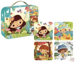 Quebra Cabeça Infantil Progressivo 4 Estações 4 9 12 16 Peças Puzzle Educativo Janod Quebra Cabeça Infantil Progressivo 4 Estações 4 9 12 16 Peças Puzzle Educativo Janod