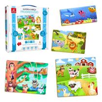 Quebra-cabeça Infantil Progressivo Brinquedo Educativo - Brincadeira de Criança - 3 anos Quebra-cabeça Infantil Progressivo Brinquedo Educativo - Brincadeira de Criança - 3 anos