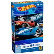 Quebra Cabeça Infantil Puzzle Hot Wheels 150 Peças Grow