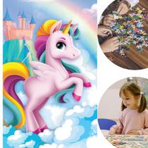 Quebra Cabeça Infantil Puzzle Unicórnio Rainbow 150 Peças