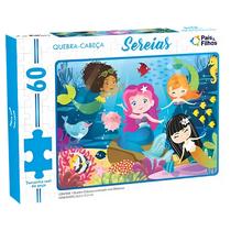 Quebra-Cabeça Infantil Sereias 60 Peças- Pais & Filhos