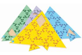 Quebra-Cabeça Infantil Triangular Multiplicação