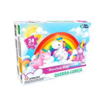 Quebra Cabeça Infantil Unicórnio 24 Peças - Pais E Filhos