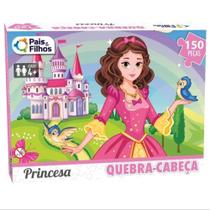 Quebra-cabeça infantil unicórnio ou princesas com 150 peças de mdf para crianças Quebra-cabeça infantil unicórnio ou princesas com 150 peças de mdf para crianças