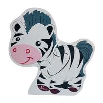 Quebra cabeça Infantil Vertical Baby Zebra Brinquedos Educativos Bebê MDF Simque 18 meses Quebra cabeça Infantil Vertical Baby Zebra Brinquedos Educativos Bebê MDF Simque 18 meses