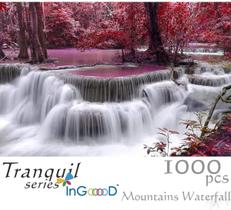 Quebra-cabeça Ingooood Tranquil Series Mountains Waterfall 1000 unidades