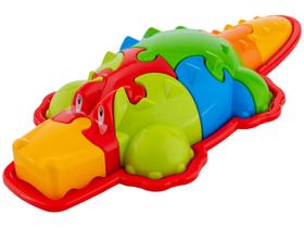 Quebra cabeça Jacare Brinquedo Educativo Ludi Club montar 9 pçs 0518-Usual Quebra cabeça Jacare Brinquedo Educativo Ludi Club montar 9 pçs 0518-Usual