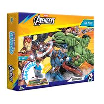 Quebra Cabeça Jogo De Montar Dos Vingadores Marvel 120 Peças Raciocínio Lógico Papel Cartão Infantil Quebra Cabeça Jogo De Montar Dos Vingadores Marvel 120 Peças Raciocínio Lógico Papel Cartão Infantil