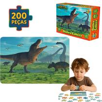 Quebra Cabeça Jogo Dinossauro 200pçs Educativo Pedagogico Quebra Cabeça Jogo Dinossauro 200pçs Educativo Pedagogico