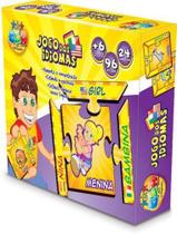 Quebra cabeça jogo dos idiomas 112 ggbplast - Ggb Plast Brinquedos