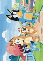 Quebra-Cabeça Jogo Infantil Bluey 16 Peças MDF 18x26