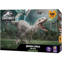 Quebra Cabeça Jurassic World Dinossauro Indominus Rex 500 Pç Quebra Cabeça Jurassic World Dinossauro Indominus Rex 500 Pç
