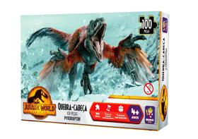 Quebra cabeça Jurassic World Pyroraptor 100 peças