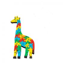 Quebra-Cabeça K-Eco - Girafa- 26 peças - Madeira - K-Eco Toys