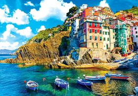 Quebra-cabeça Kodak Cinque Terre Riomaggiore Village 1500 unidades Quebra-cabeça Kodak Cinque Terre Riomaggiore Village 1500 unidades
