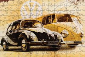 Quebra-Cabeça Kombi e Fusca 300 peças