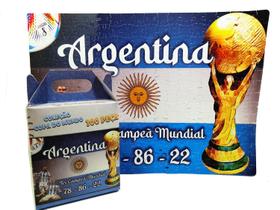 Quebra-cabeça La Escaloneta Argentina Campeã do Mundo + Chaveiro especial