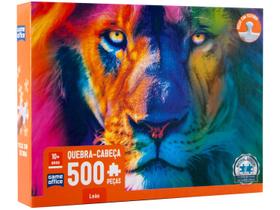 Quebra-cabeça Leão 500 Peças - Toyster Quebra-cabeça Leão 500 Peças - Toyster