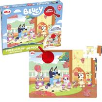 Quebra-Cabeça Lente Magica 2 em 1 Bingo e Bluey 60Peças elka