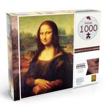 Quebra Cabeça Leonardo Da Vinci Monalisa 1000 Peças Grow 03089