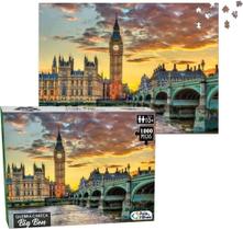Quebra-Cabeça Londres Big Ben Com 1000 Peças Puzzle Pedagógico