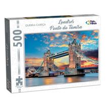 Quebra-Cabeça Londres Ponte do Tâmisa - 500 peças - Pais & Filhos Quebra-Cabeça Londres Ponte do Tâmisa - 500 peças - Pais & Filhos