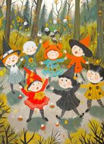 Quebra-cabeça Lucky Puzzles The Mystical Halloween Ball 1000 unidades