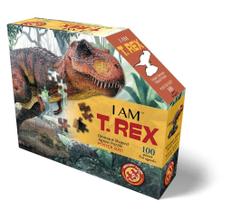 Quebra-cabeça Madd CAPP Puzzles Jr. EU SOU T-Rex 100 peças