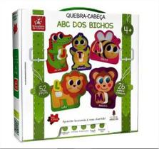 Quebra-cabeça Madeira Abc Dos Bichos 52 Peças Quebra-cabeça Madeira Abc Dos Bichos 52 Peças