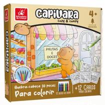 QUEBRA-CABECA Madeira Capivara para Colorir 30PCS QUEBRA-CABECA Madeira Capivara para Colorir 30PCS