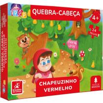 QUEBRA-CABEÇA Madeira Chapeuzinho Vermelho 24 Peças