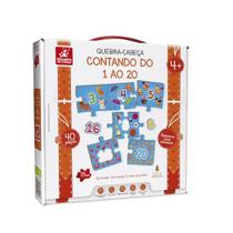 Quebra-Cabeca Madeira Contando Do 1 Ao 20 40Pcs Quebra-Cabeca Madeira Contando Do 1 Ao 20 40Pcs